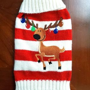 Christmas extra small doggie sweater